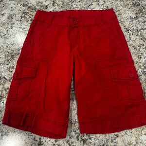 Jag - Red Cargo Shorts - Size 4
